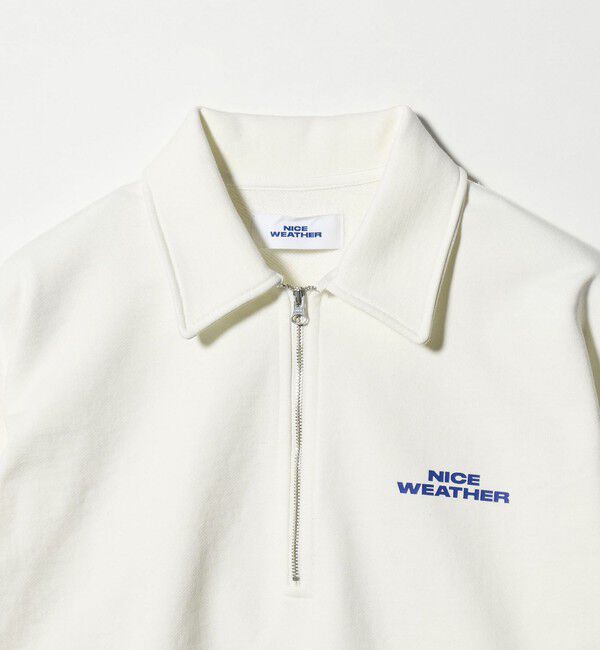 NICE WEATHER「＜NICE WEATHER＞ロゴ スウェットハーフジップ」|スウェット・ジャージ|