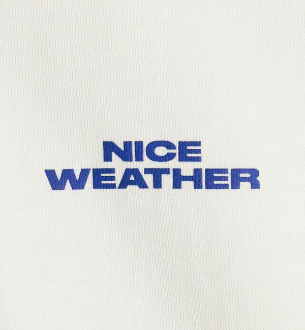 NICE WEATHER「＜NICE WEATHER＞ロゴ スウェットハーフジップ」|スウェット・ジャージ|