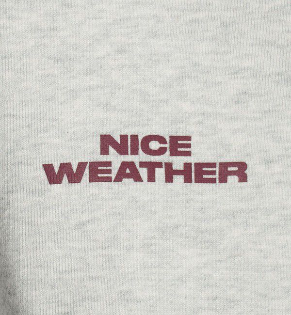 NICE WEATHER「＜NICE WEATHER＞ロゴ スウェットハーフジップ」|スウェット・ジャージ|