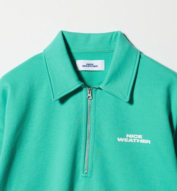 NICE WEATHER「＜NICE WEATHER＞ロゴ スウェットハーフジップ」|スウェット・ジャージ|