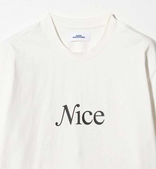NICE WEATHER「＜NICE WEATHER＞シグネチャーロゴ Tシャツ」|Tシャツ・カットソー|