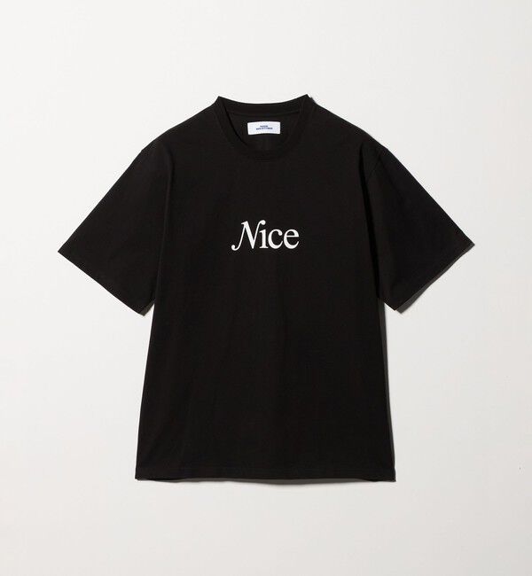 NICE WEATHER「＜NICE WEATHER＞シグネチャーロゴ Tシャツ」|Tシャツ・カットソー|BLACK