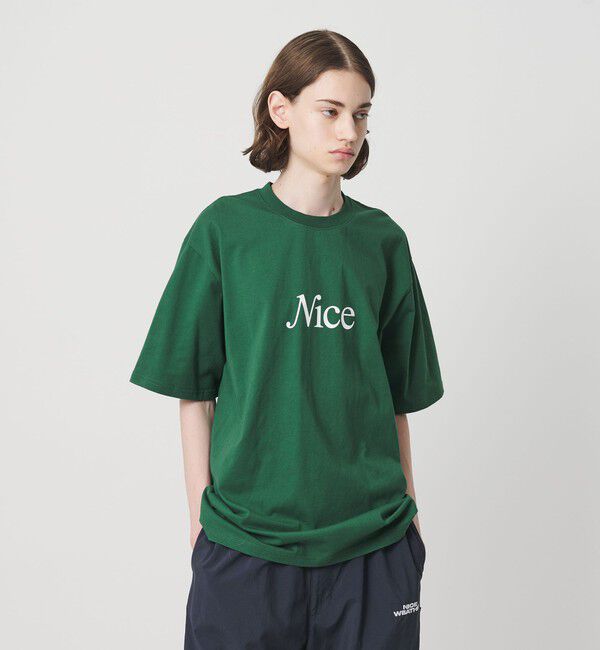 NICE WEATHER「＜NICE WEATHER＞シグネチャーロゴ Tシャツ」|Tシャツ・カットソー|