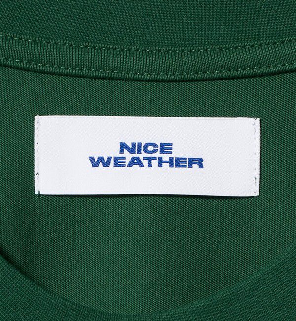 NICE WEATHER「＜NICE WEATHER＞シグネチャーロゴ Tシャツ」|Tシャツ・カットソー|