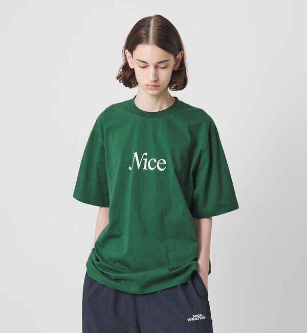 NICE WEATHER「＜NICE WEATHER＞シグネチャーロゴ Tシャツ」|Tシャツ・カットソー|