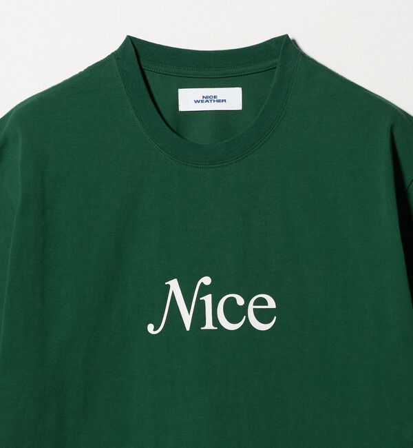 NICE WEATHER「＜NICE WEATHER＞シグネチャーロゴ Tシャツ」|Tシャツ・カットソー|