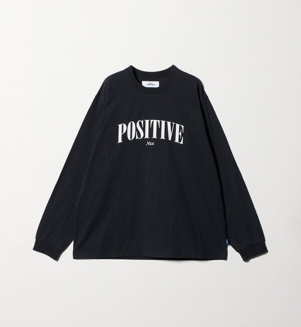 NICE WEATHER「＜NICE WEATHER＞POSITIVE ロングスリーブTシャツ」|Tシャツ・カットソー|NAVY