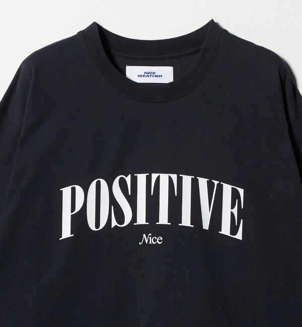 NICE WEATHER「＜NICE WEATHER＞POSITIVE ロングスリーブTシャツ」|Tシャツ・カットソー|