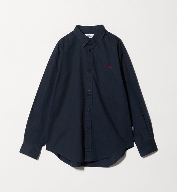 NICE WEATHER「＜NICE WEATHER＞ツイル ボタンダウン シャツ」|シャツ・ブラウス|NAVY