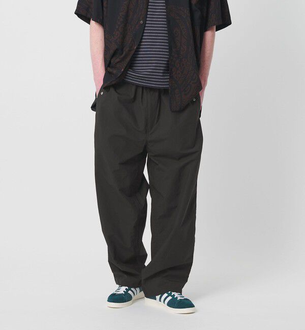 BEAUTY&YOUTH UNITED ARROWS「シェード ナイロン オーバーパンツ NO.11」|チノ|BLACK