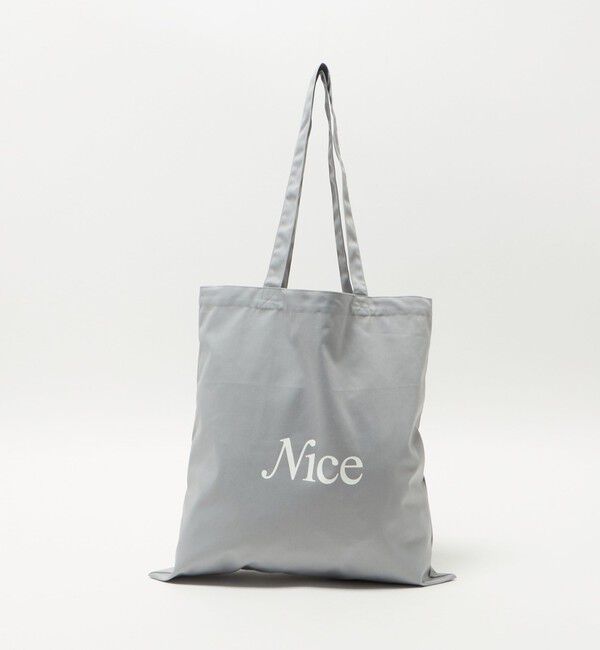 NICE WEATHER「＜NICE WEATHER＞SIGNATURE ロゴ トートバッグ 3」|その他|LT.GRAY