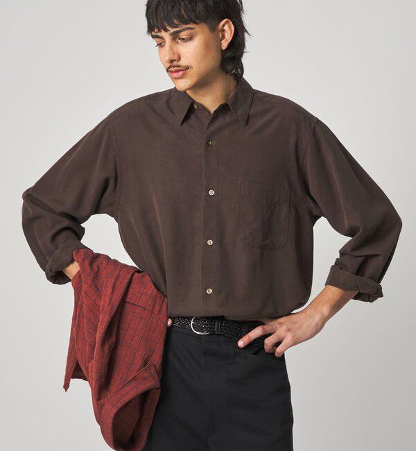 STEVEN ALAN「＜Steven Alan＞ スラブ レギュラーカラー シャツ NARROW」|シャツ・ブラウス|