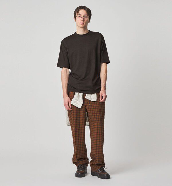 STEVEN ALAN「＜Steven Alan＞ メリノウール クルーネック ショートスリーブ Tシャツ」|Tシャツ・カットソー|