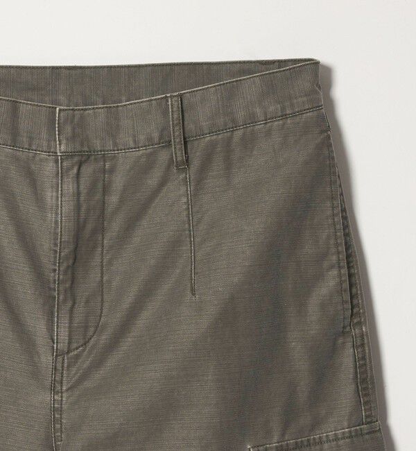 MONKEY TIME「ピグメント バックサテン カーブ カーゴ パンツ」|チノ|
