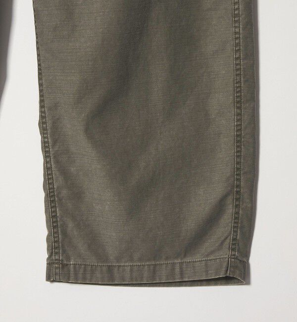 MONKEY TIME「ピグメント バックサテン カーブ カーゴ パンツ」|チノ|