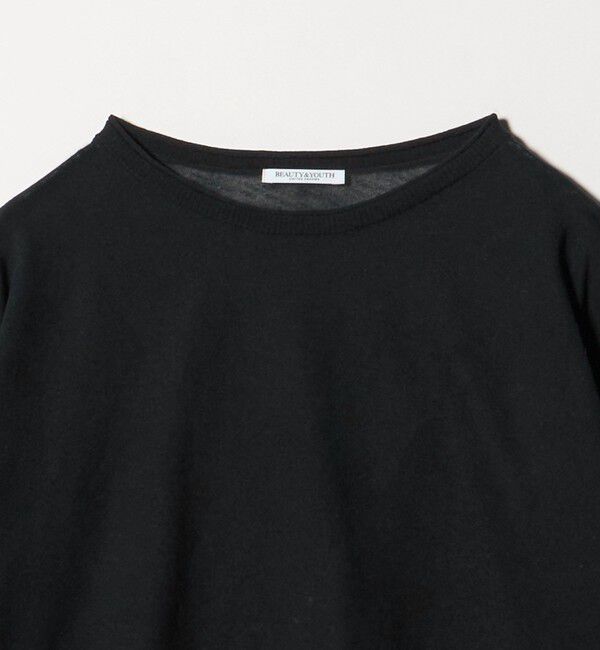 BEAUTY&YOUTH UNITED ARROWS「麻ブレンド ルーズ ボートネック ニットプルオーバー ウォッシャブル」|ニット・セーター|