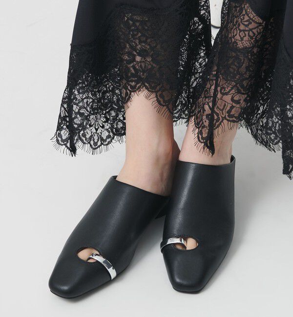 BEAUTY&YOUTH UNITED ARROWS「＜LE VERNIS＞トゥ リング ミュール」|サンダル|BLACK