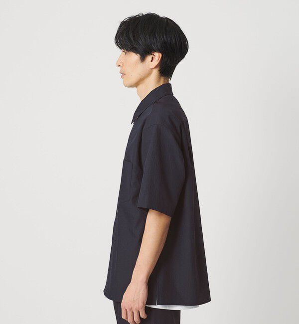 BEAUTY&YOUTH UNITED ARROWS「KOMATSU PACK キャンプカラー ショートスリーブ シャツ GRANDE型 セットアップ対応 撥水 ウォッシャブル」|シャツ・ブラウス|