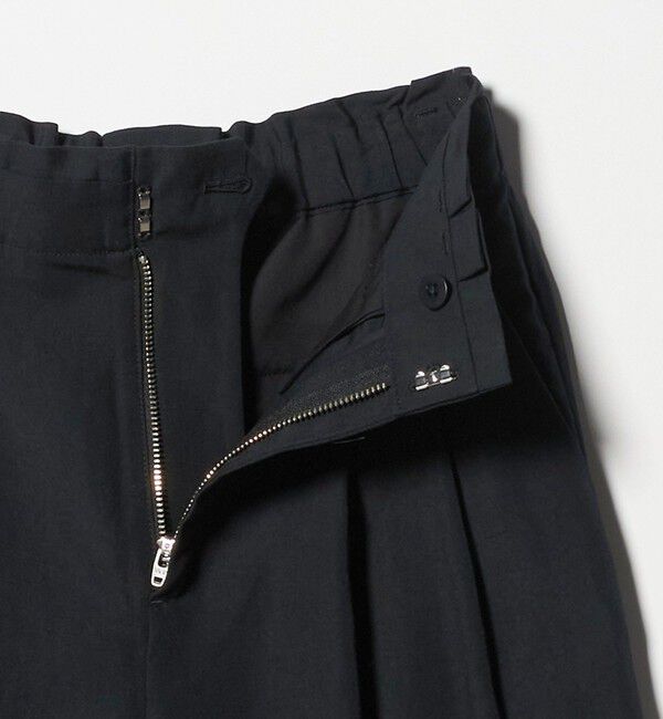 BEAUTY&YOUTH UNITED ARROWS「麻ブレンド バックゴム タック ワイドパンツ」|チノ|