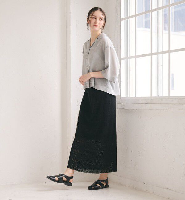 BEAUTY&YOUTH UNITED ARROWS「レースプリーツ タイトスカート ウォッシャブル」|タイト|