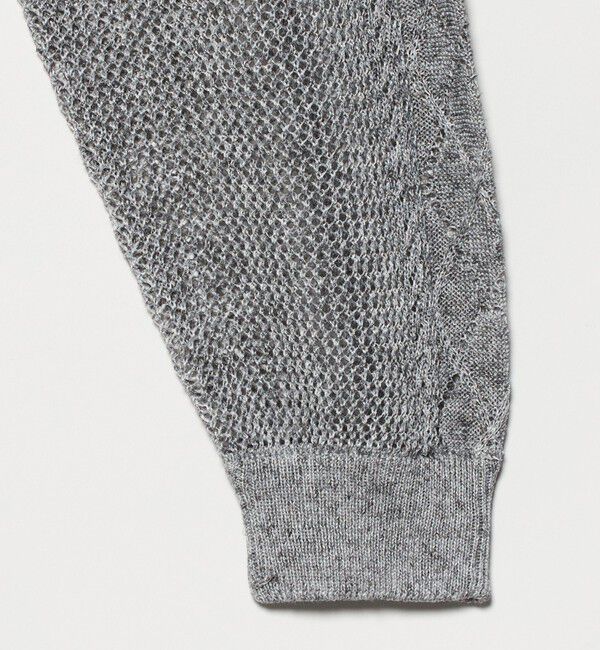 BEAUTY&YOUTH UNITED ARROWS「アイレットパターン シアー カーディガン 」|カーディガン|