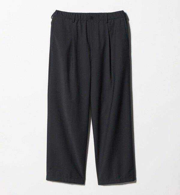 BEAUTY&YOUTH UNITED ARROWS「ウーステッド バギー イージー パンツ NO.10 ウォッシャブル」|チノ|BLACK