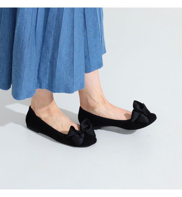 Ray BEAMS 「SEPTEMBER MOON / リボン バレエシューズ」|バレエシューズ|