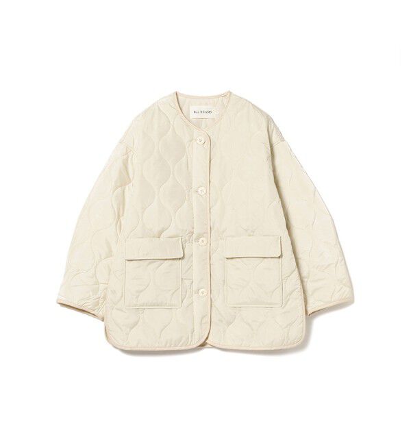 Ray BEAMS 「キルティング ノーカラー ブルゾン」|ブルゾン・スタジャン|