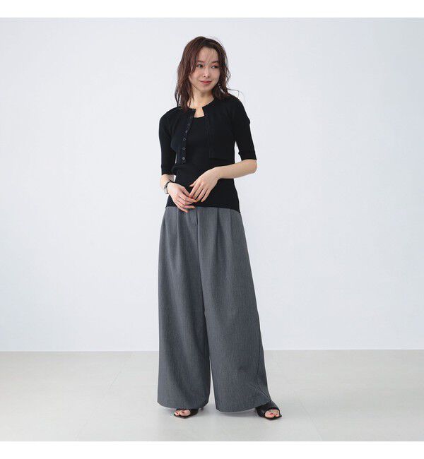 Demi-Luxe BEAMS 「AURALEE / GIZA HIGH GAUGE RIB KNIT SHORT CARDIGAN」|ニット・セーター|