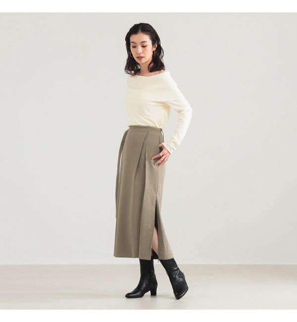 Demi-Luxe BEAMS 「ORR / タイ ウエストラップ スカート」|スカート|