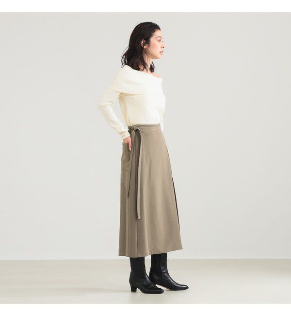 Demi-Luxe BEAMS 「ORR / タイ ウエストラップ スカート」|スカート|