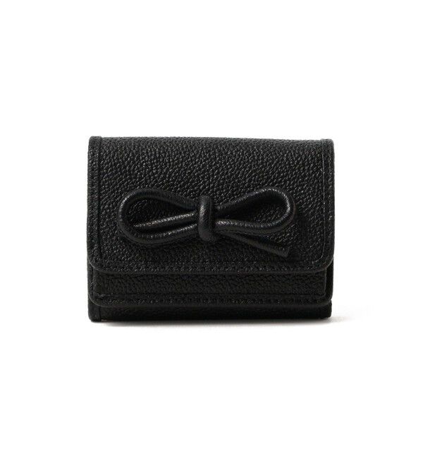 Ray BEAMS 「【WEB限定】Hashibami / レザー リボン 3つ折り 財布」|財布|