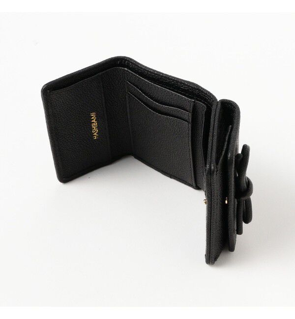 Ray BEAMS 「【WEB限定】Hashibami / レザー リボン 3つ折り 財布」|財布|