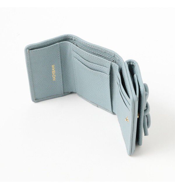 Ray BEAMS 「【WEB限定】Hashibami / レザー リボン 3つ折り 財布」|財布|