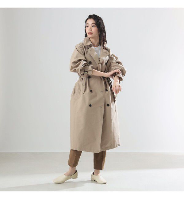 Demi-Luxe BEAMS 「AK+1 / ドルマンスリーブ風 トレンチコート」|ダッフルコート|