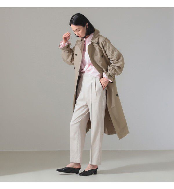 Demi-Luxe BEAMS 「AK+1 / ドルマンスリーブ風 トレンチコート」|ダッフルコート|