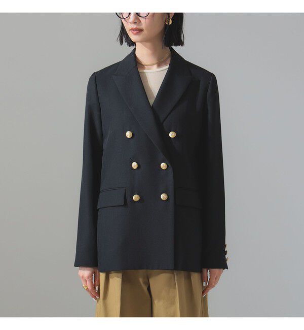 Demi-Luxe BEAMS 「ドライギャバジン ６ボタン ダブルジャケット」|ダッフルコート|