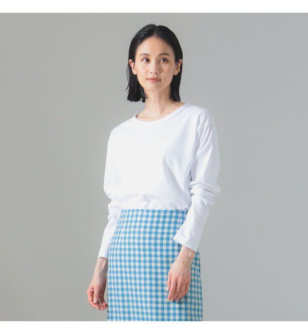 Demi-Luxe BEAMS 「【別注】ATON / DRY COTTON JERSEY ロングスリーブ Tシャツ」|Tシャツ・カットソー|
