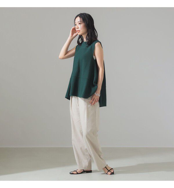 Demi-Luxe BEAMS 「ラッセルメッシュ ノースリーブ プルオーバー」|Tシャツ・カットソー|