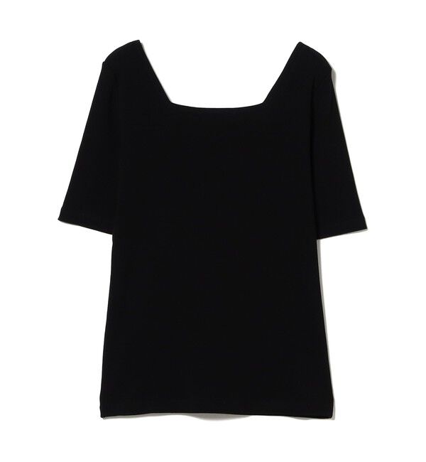 Demi-Luxe BEAMS 「【別注】スタイリスト佐藤佳菜子 &times; SLOANE / スクエアネック リブ Tシャツ」|Tシャツ・カットソー|