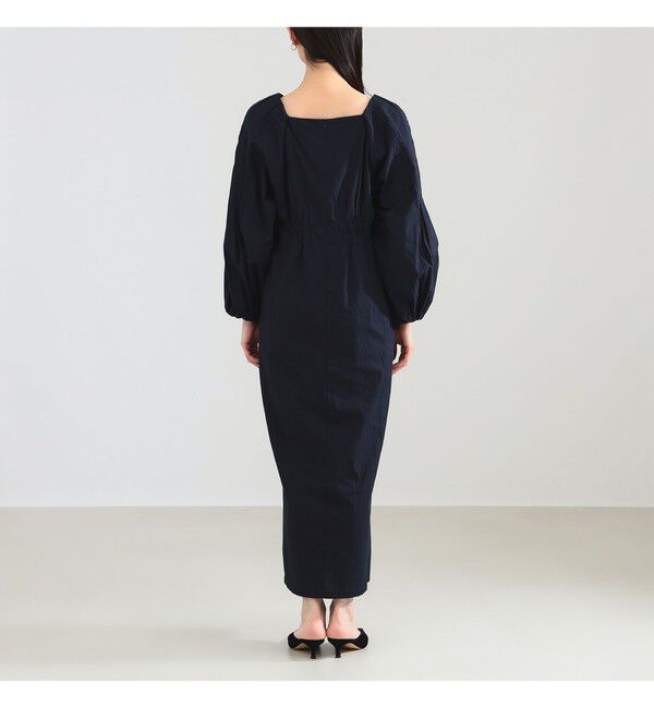 Demi-Luxe BEAMS 「ne Quittez pas / ポプリン タック ロングスリーブ ワンピース」|ワンピース|
