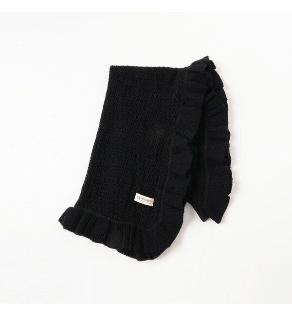 BEAMSBOY「透かし編み フリル ストール」|マフラー|
