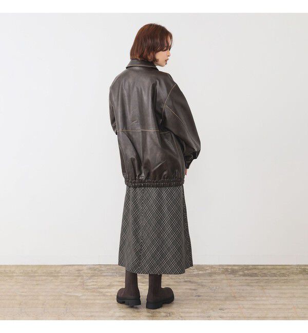 Ray BEAMS 「フェイクレザー フライト ジャケット」|ブルゾン・スタジャン|