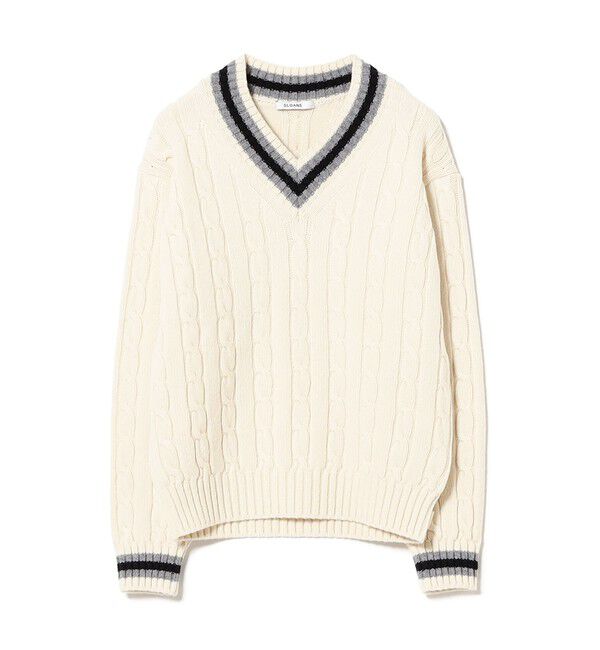 Demi-Luxe BEAMS 「【別注】SLOANE / 5ゲージ チルデン Vネック ロングスリーブ ニット」|ニット・セーター|