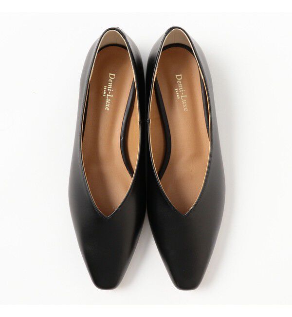 Demi-Luxe BEAMS 「Vカット フラット パンプス」|パンプス|