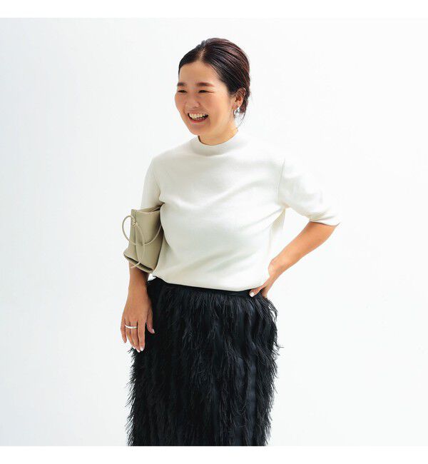 Demi-Luxe BEAMS 「シンプル モックネック ニット .M」|ニット・セーター|