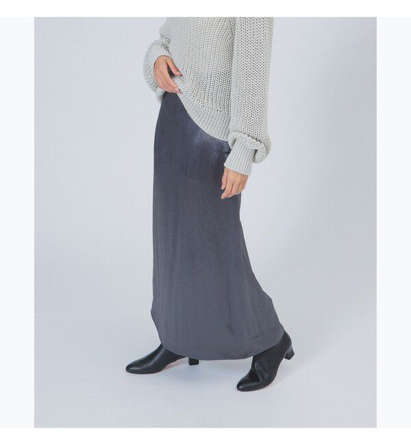 Demi-Luxe BEAMS 「アセテート サテン イージースカート」|スカート|