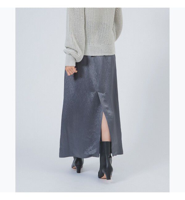Demi-Luxe BEAMS 「アセテート サテン イージースカート」|スカート|