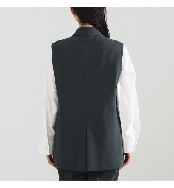 Demi-Luxe BEAMS 「トロピカル 2ボタン ジレ」|ダウン|