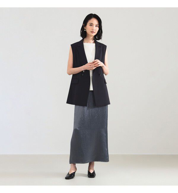 Demi-Luxe BEAMS 「トロピカル 2ボタン ジレ」|ダウン|